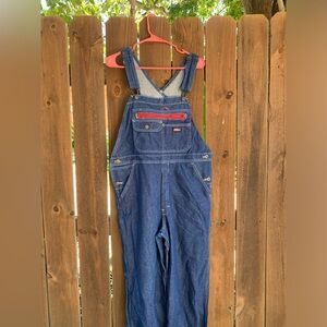Dickies Denim overalls size Medium.
